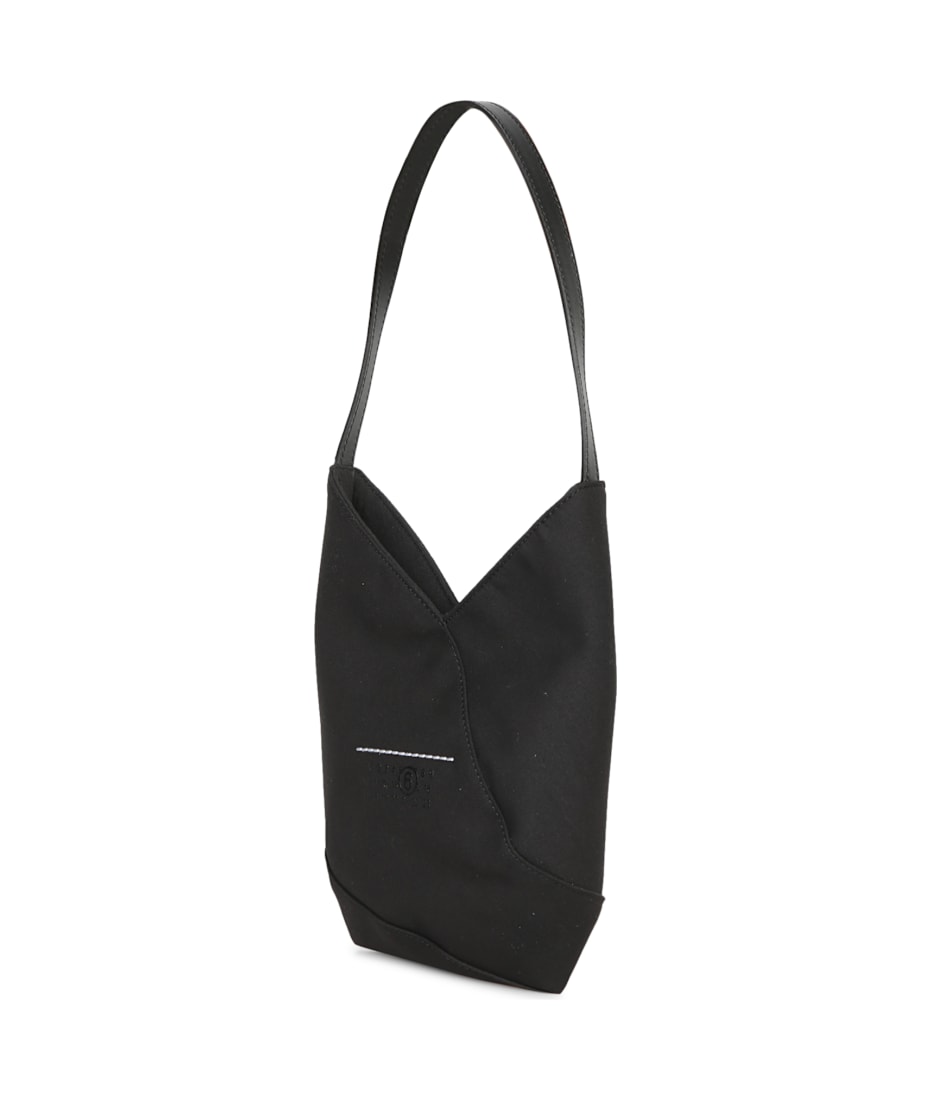 MM6 Maison Margiela Egg Satin Black Bag | italist MM6 Maison Margiela Egg Satin Black Bag | italist
