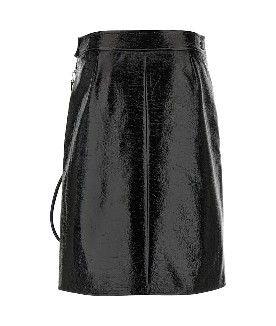 スカート Courreges FW25 'Zipped Vinyl' skirt (325CJU311VY0014 9999) ZIPPED VINYL SKIRT - courrèges