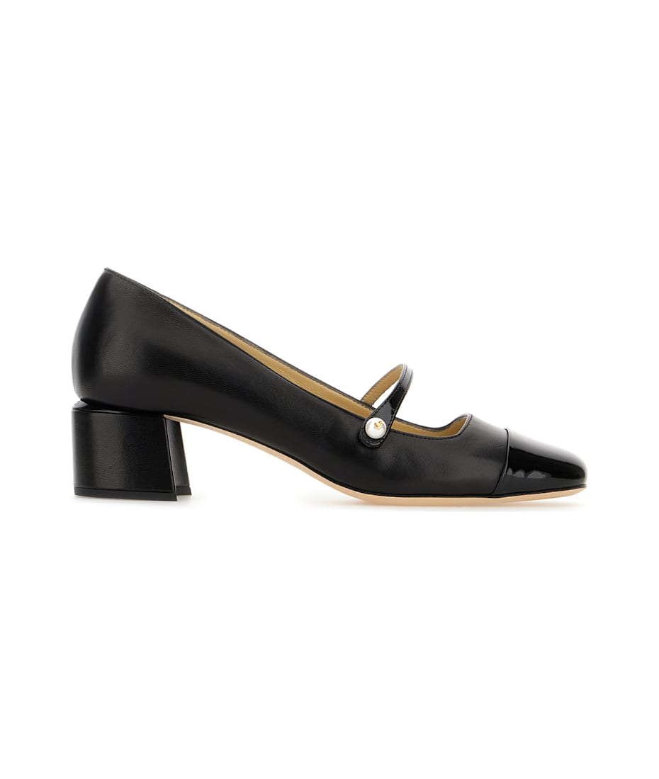 バレエシューズ JIMMY CHOO BLACK NAPPA LEATHER BALLERINAS Jimmy Choo Black Nappa Leather Elisa Ballerinas | italist