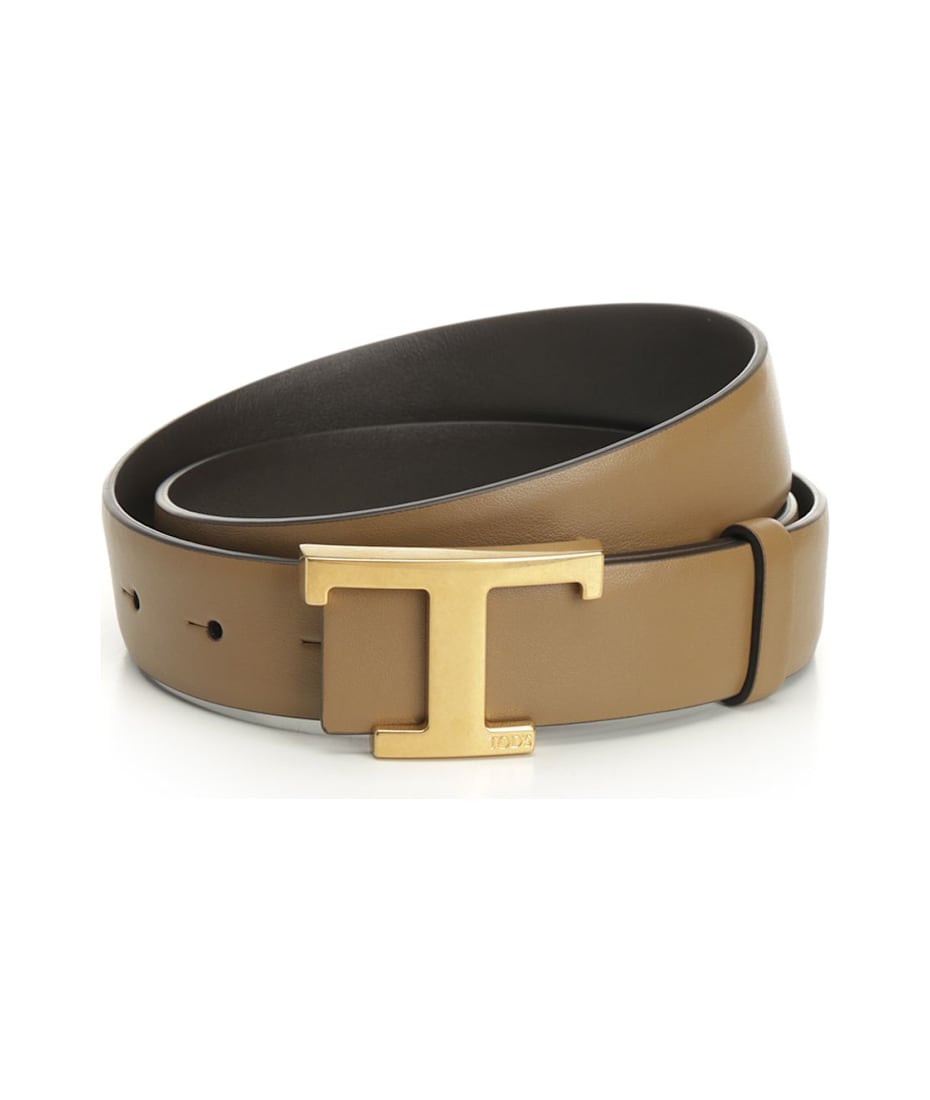 ベルト TOD'S REVERSIBLE T TIMELESS BELT Man MULTICOLOUR T Timeless Adjustable and Reversible Belt in