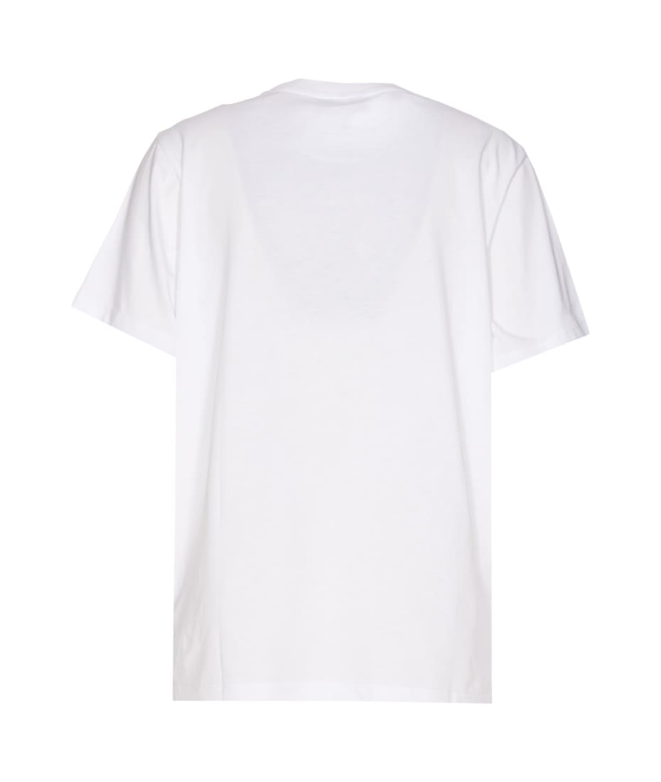 Ganni Peach T-Shirt - White