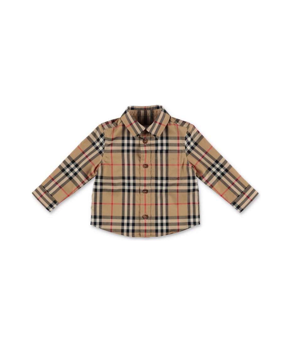 Burberry Checked Long-sleeved Shirt