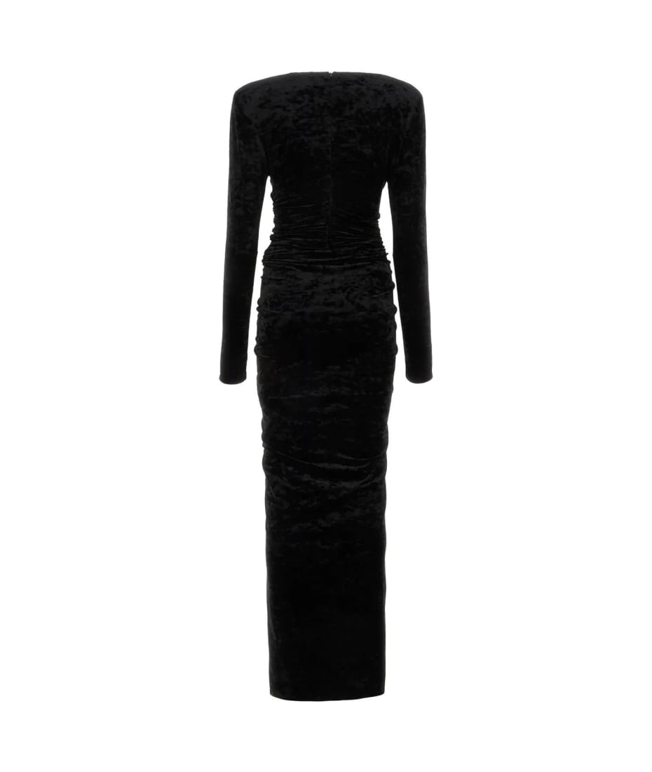 Alexandre vauthier black velvet dress best sale