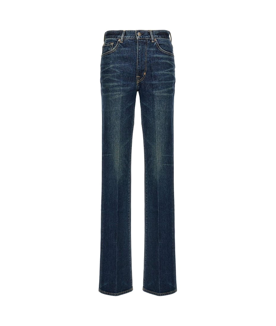【関税込み】tom ford STRETCH TWILL DENIM WIDE FLARE' JEANS TOM FORD High-rise flared jeans | NET-A-PORTER