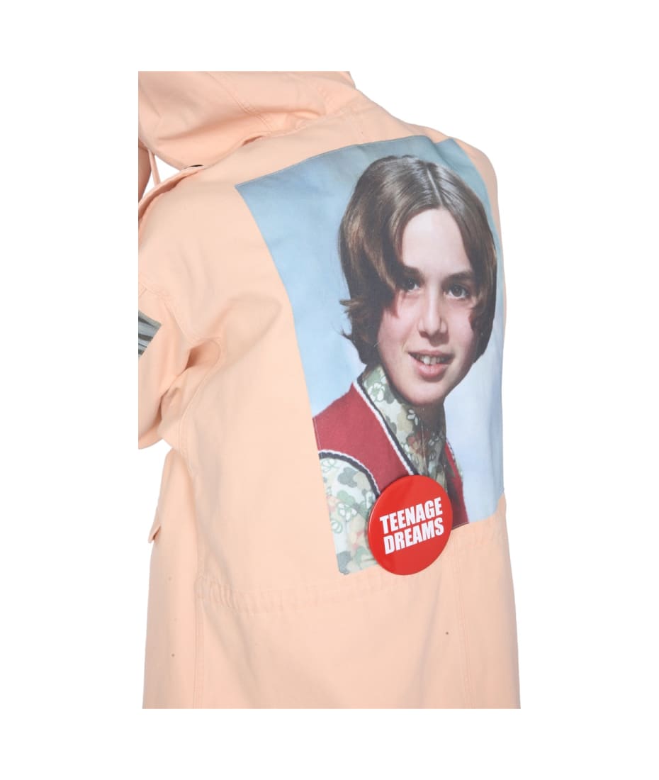 Raf Simons Parka With Logo Patch | italist