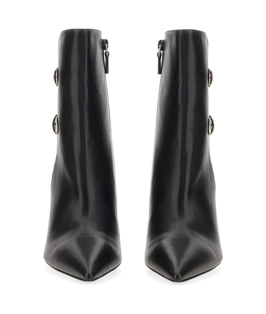 STUART WEITZMAN サルン 100 ウェッシ フツ SB745 BLK SALOON 100 WEDGE BOOTIE in BLACK for Women | Stuart Weitzman®