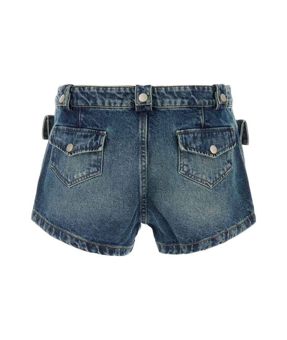 Gimaguas Stretch Denim Micro Shorts italist
