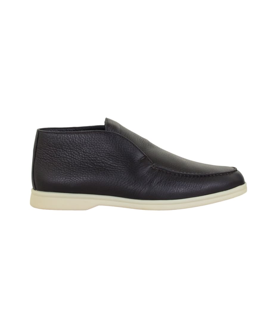 Loro Piana☆新品タグ付き☆売り切り価格！ Loro Piana Open Walk Deer Leather Fur Espresso Loafer | italist