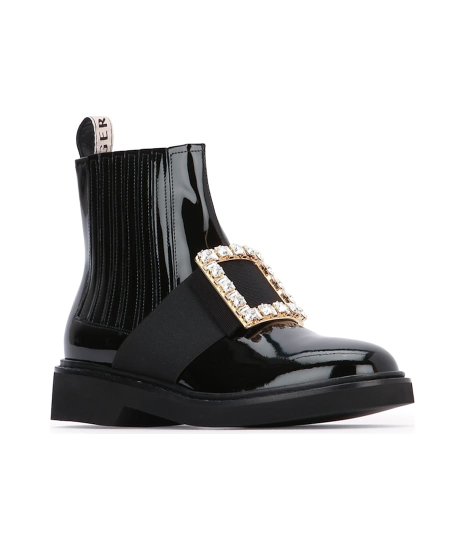 ロングブーツ ROGER VIVIER Viv Rangers Stras B Chels Bootie 25 Roger Vivier VIV RANGERS STRAS B CHELS BOOTIE 25 () IFCHIC.COM