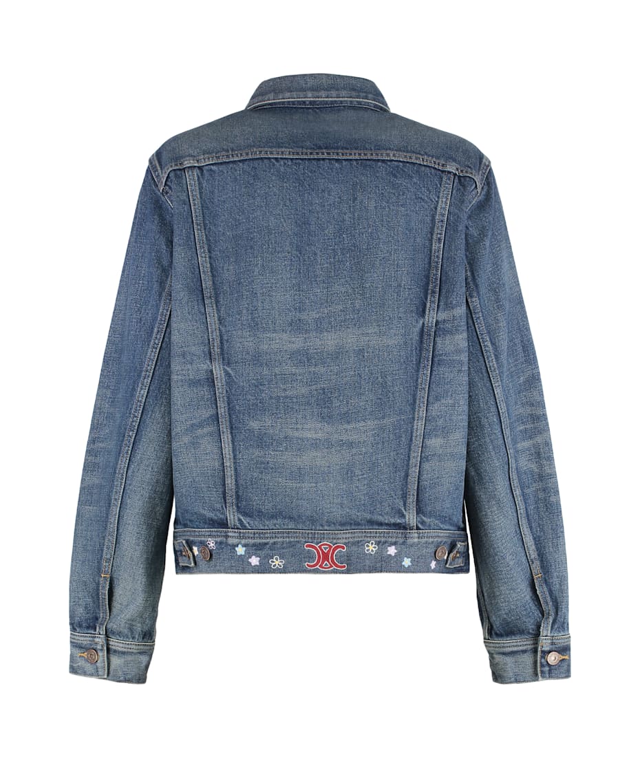 Celine Denim Jacket With Embroidery | italist