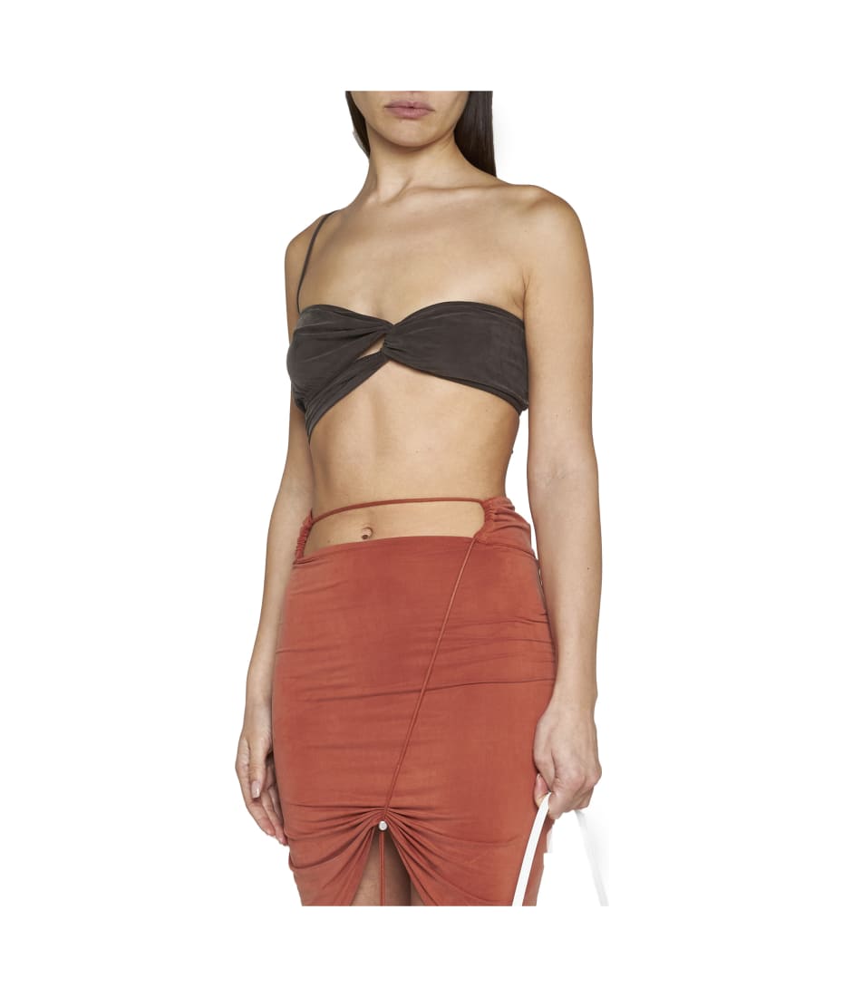 【送料&関税込】Jacquemus Short Street Style Plain Cropped T Jacquemus Short Street Style Plain Cropped Top | italist