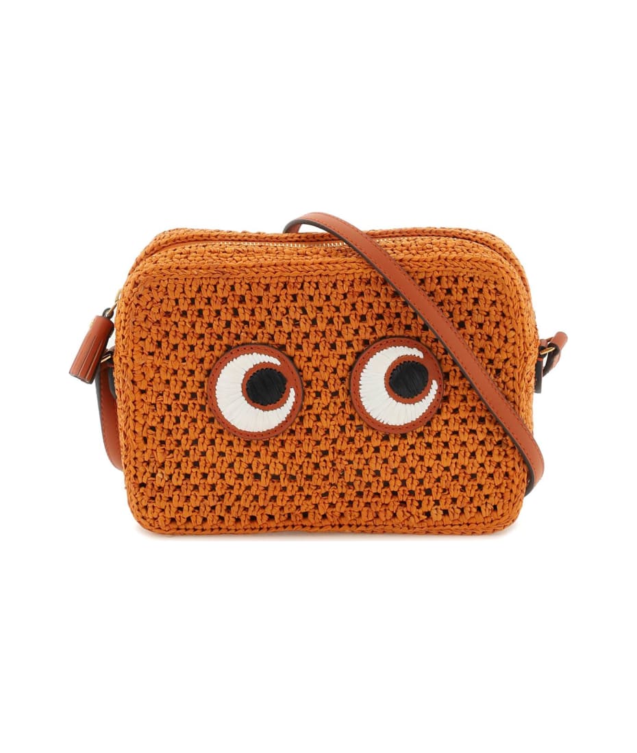 Anya Hindmarch Raffia Eyes Crossbody Bag | italist