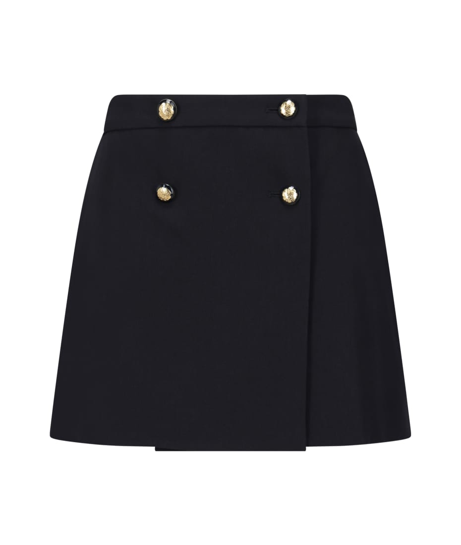 スカート ALEXANDER MCQUEEN Woman Skirt Blue 752499QJACF 4100 Alexander McQueen | Gathered Midi Skirt | Skater Skirts