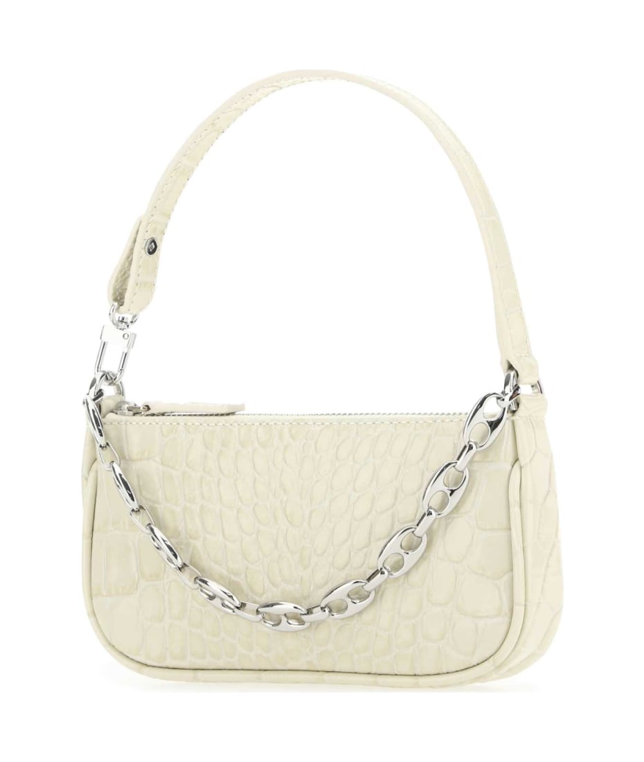 トートバッグ BY FAR Ivory Leather Mini Rachel Handbag BY FAR Ivory Leather Mini Rachel Handbag | italist