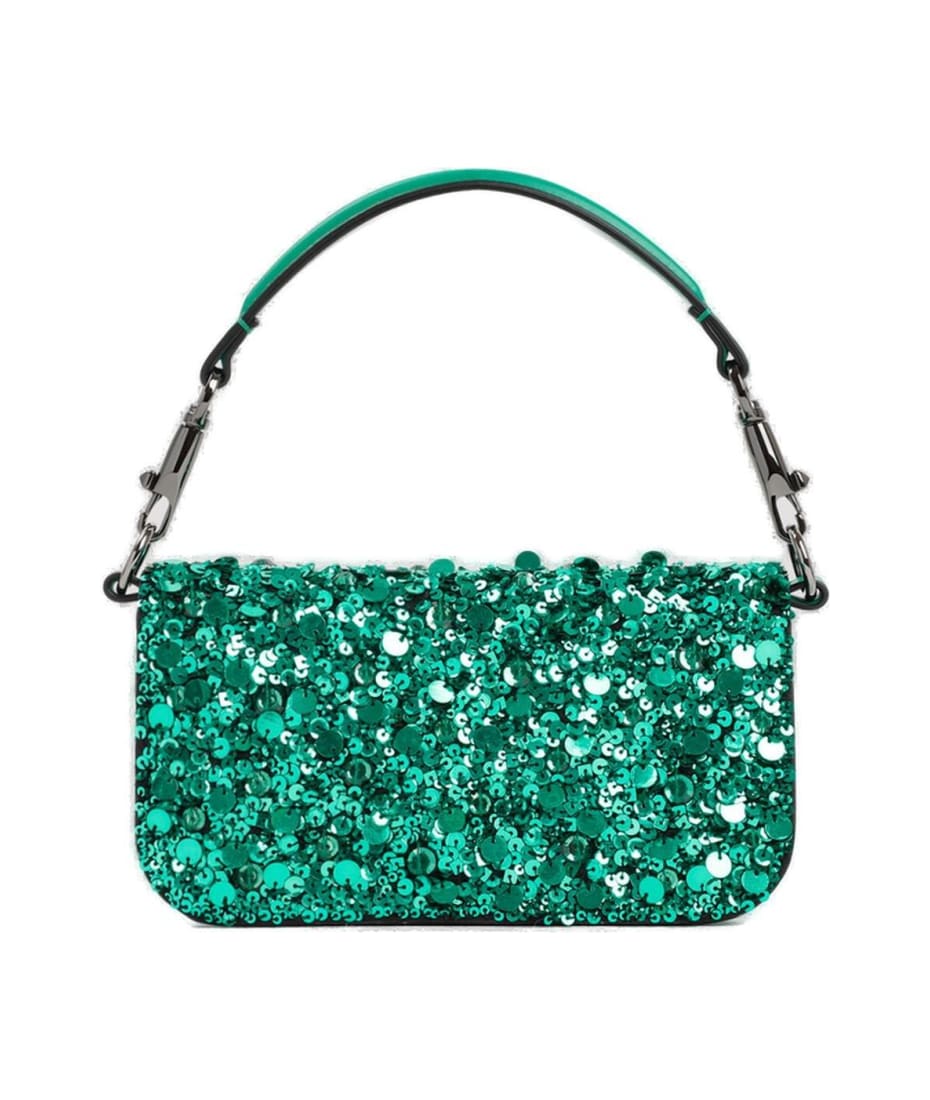 Valentino Garavani Loco Small VLOGO Sequins Shoulder Bag