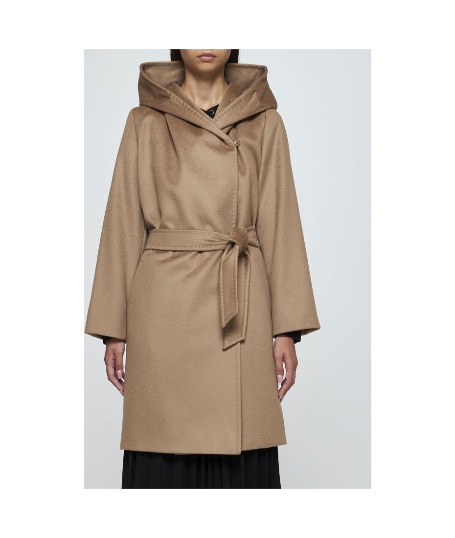 Max Mara Studio★NEWMANG Wool Hooded Coat★NEWMANG 006★人気 Newmang Hooded Wool Coat Max Mara Studio | italist