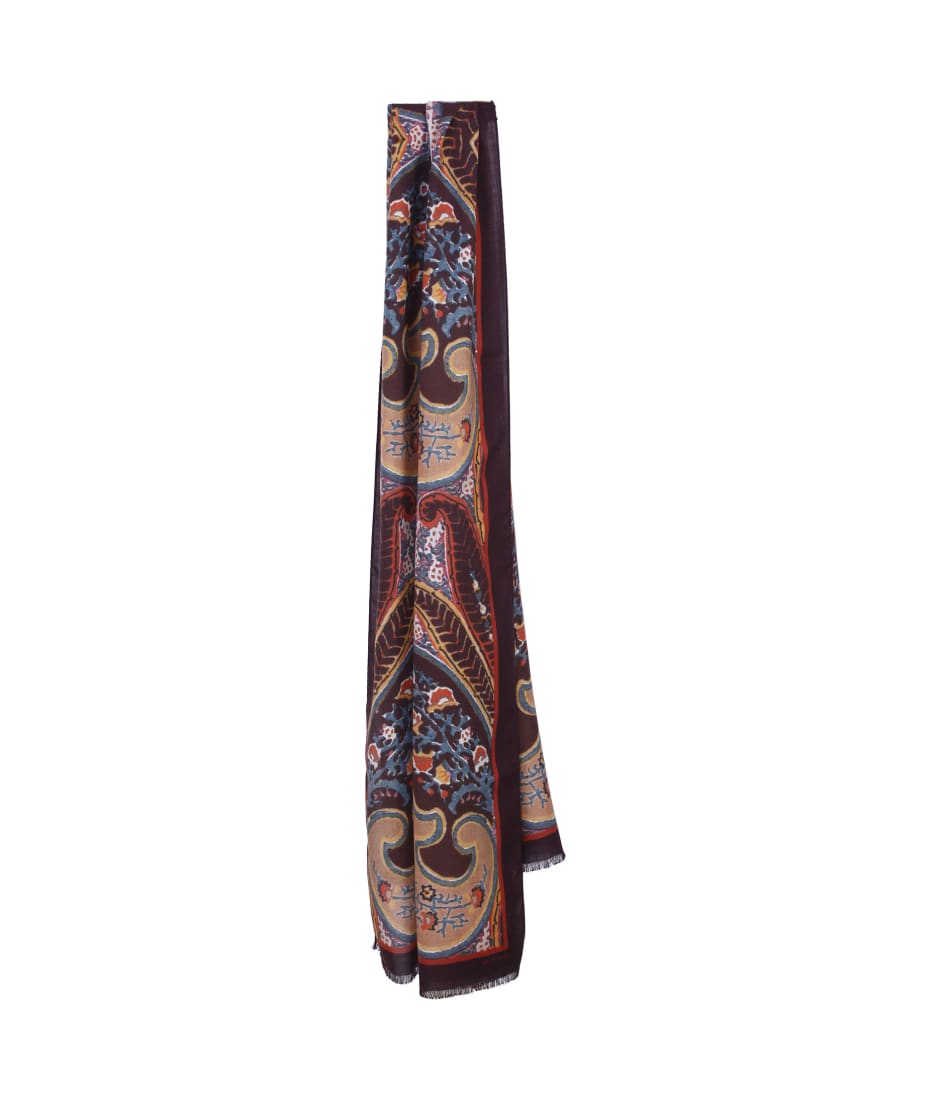 Etro Men's Paisley Silk-Cashmere Scarf