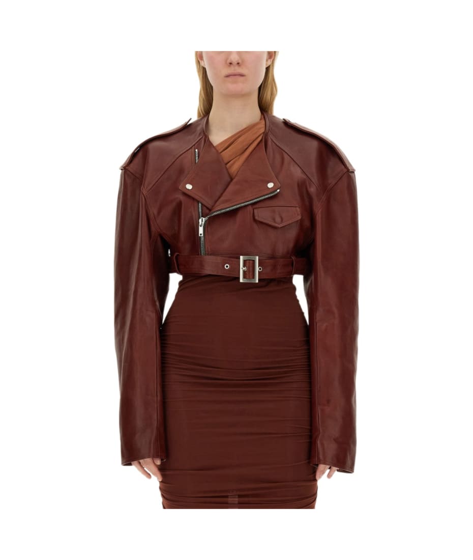 Rick Owens Leather Jacket | italist