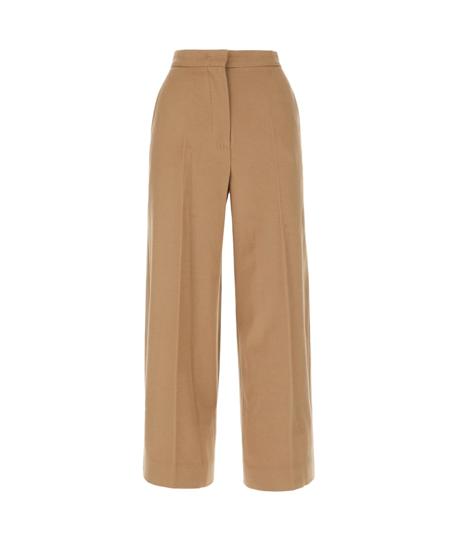 Max Mara Studio Camel Wool Pants | italist