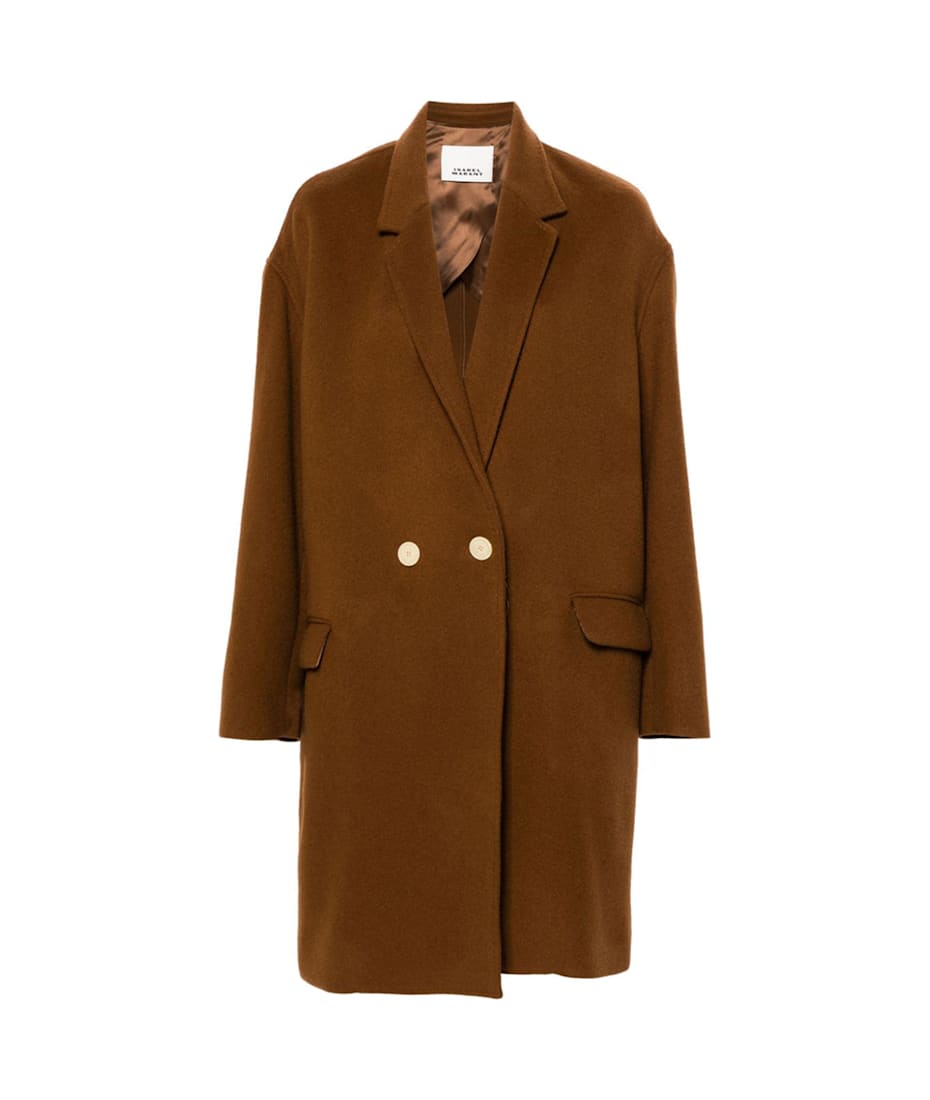 【送料&関税込】Isabel Marant Caramel Wool Blend Efegozi Coa Isabel Marant Caramel Wool Blend Efegozi Coat | italist