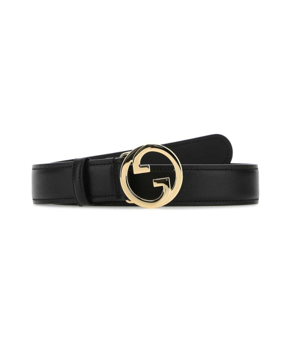 グッチ ブロンディ・ベルト グッチ ブロンディ〕スリムベルトブラック レザー | GUCCI公式