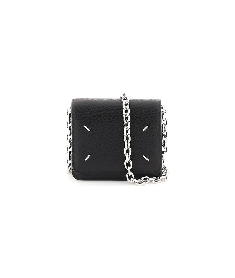【送料&関税込】Maison Margiela Wallet On Chain - Unisex Maison Margiela Women's Wallet On A Chain Bag - Black | Coggles