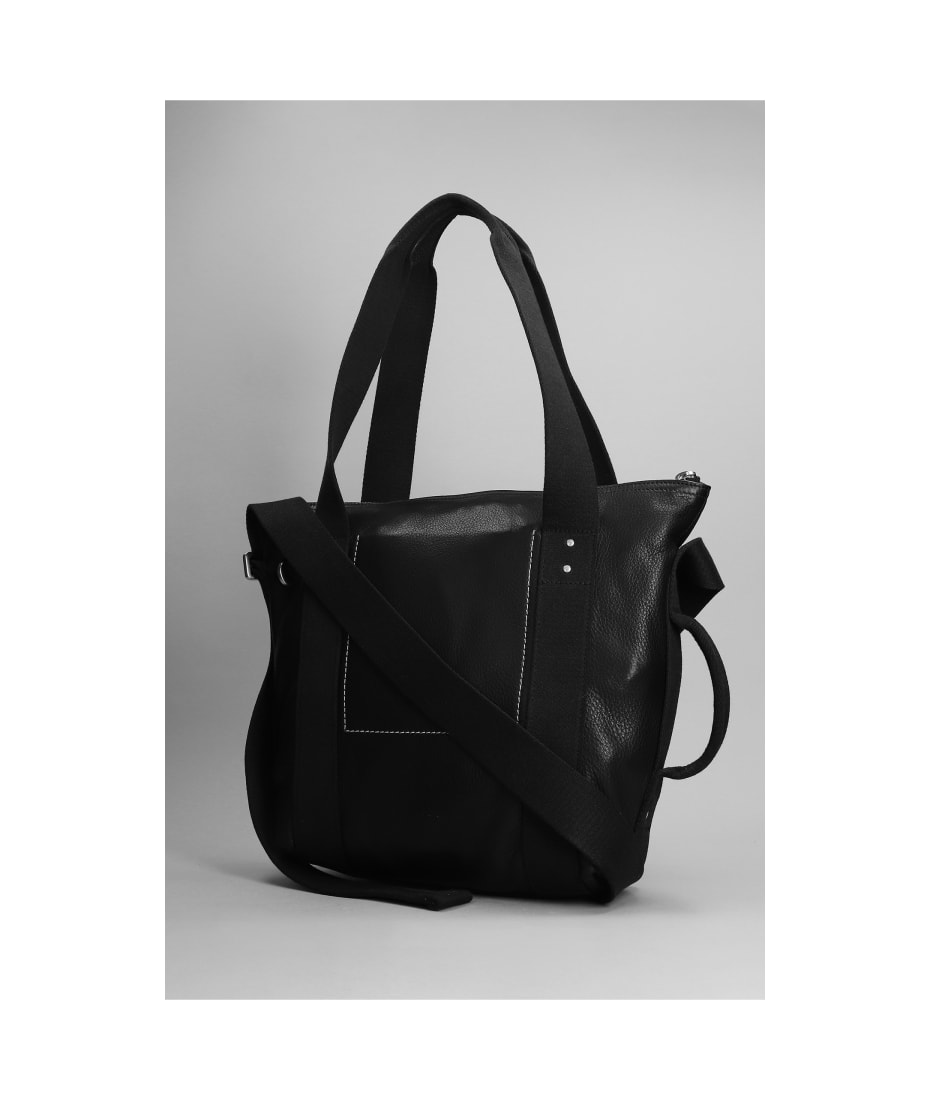 Rick Owens Mini Trolley Shoulder Bag In Black Leather ショルダー