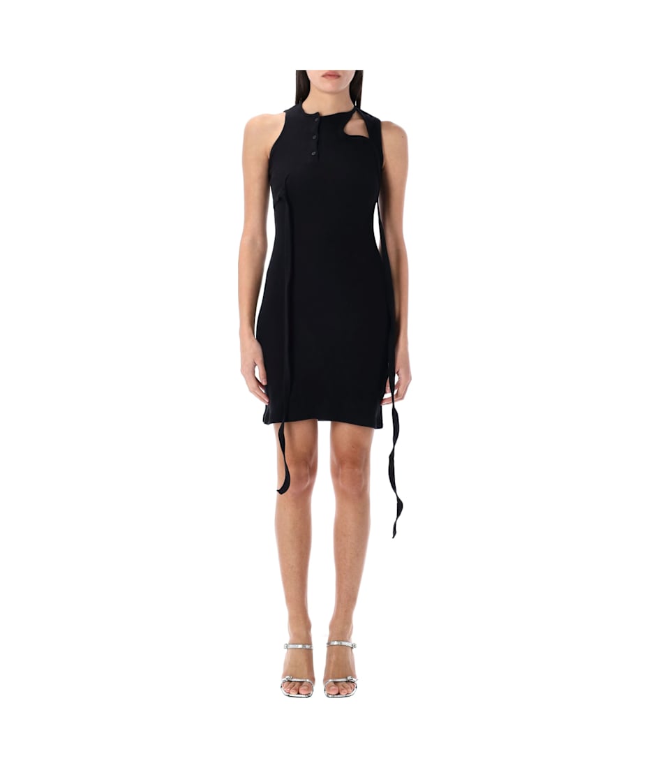 ワンピース OTTOLINGER SS25 TANK MINI DRESS (10450120401 BLACK) OTTOLINGER TANK MINI DRESS BLACK SS25 | DOSHABURI Online Shop