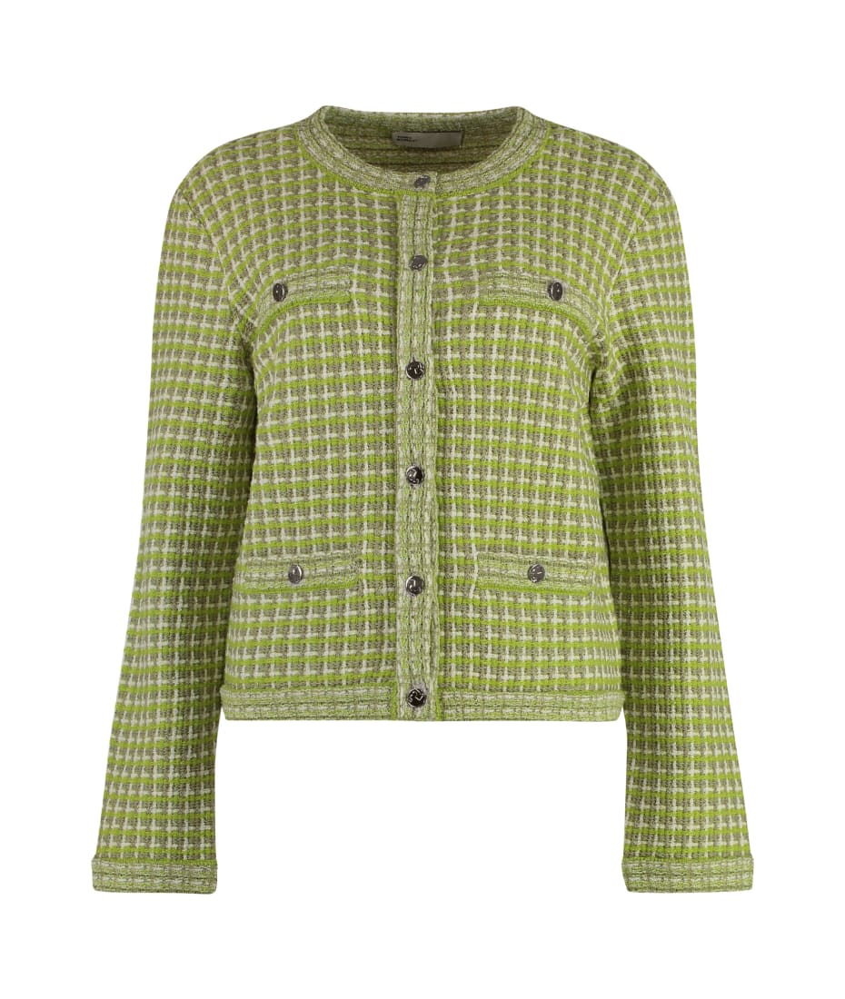 Tory Burch Kendra Jacquard Knit Cardigan italist