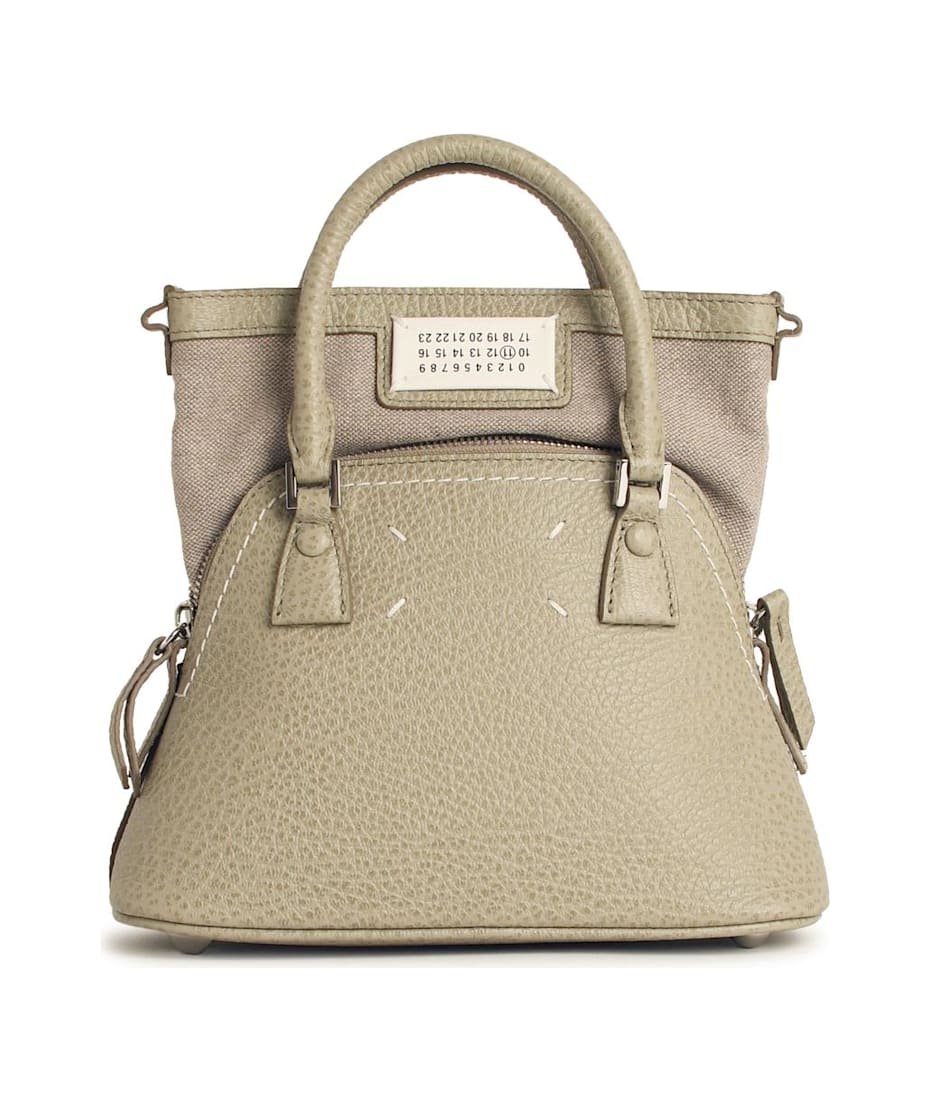 Maison Margiela Micro '5ac' Grey Leather Bag | italist