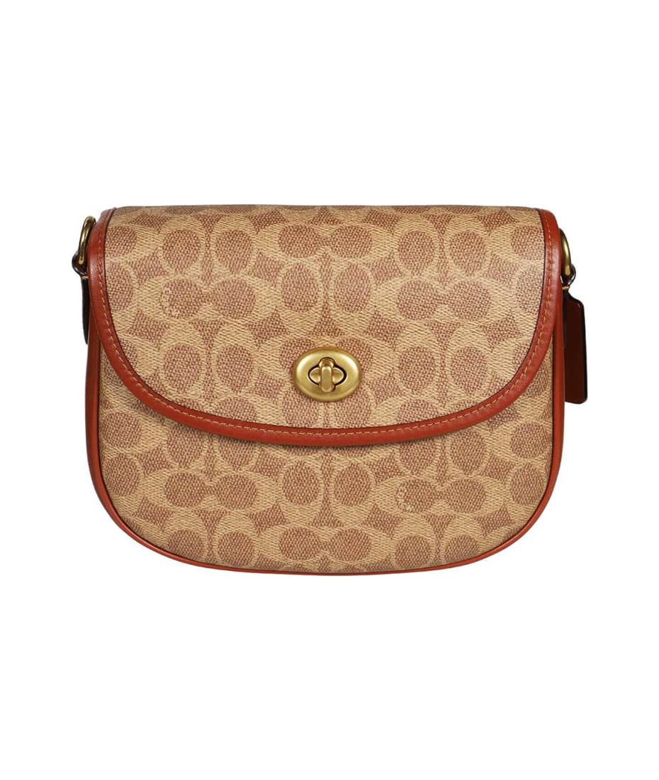 Coach Beige/Brown Signature Coated Canvas and Leather Willow
