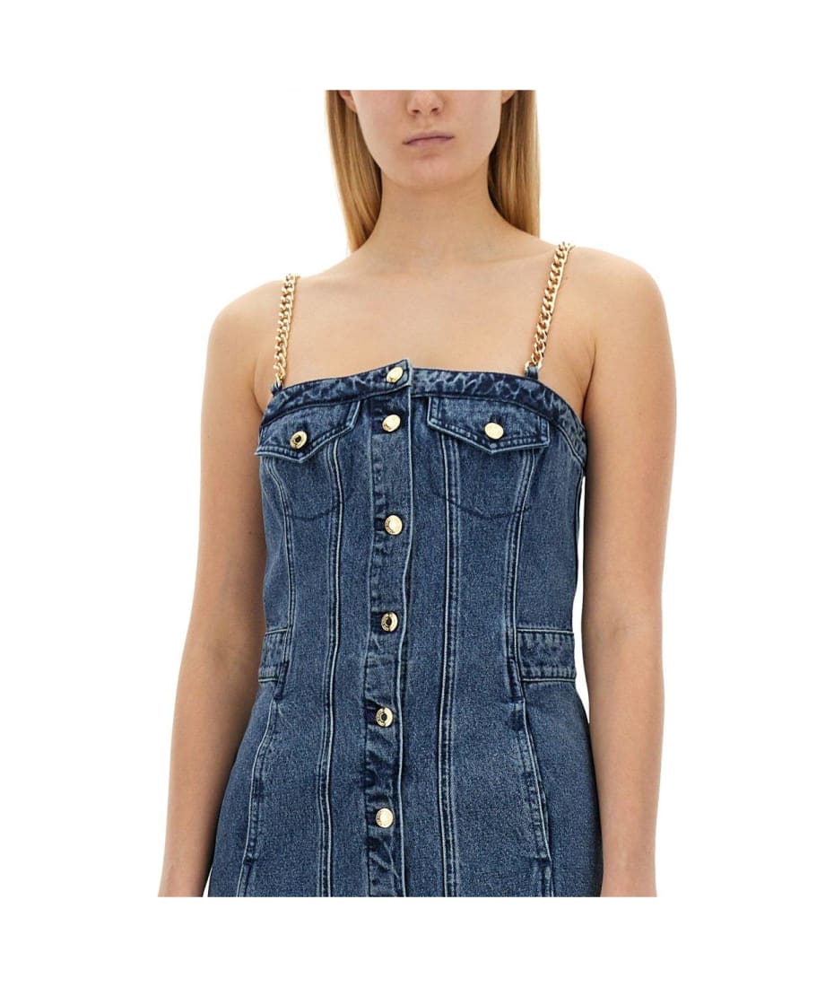 MICHAEL Michael Kors Chain-link Strap Denim Mini Dress | italist, ALWAYS  LIKE A SALE