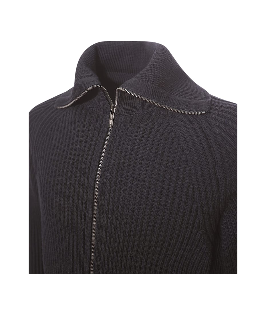 トップス made in italy ZANONE cardigun en Zanone Zip Cardigan | italist