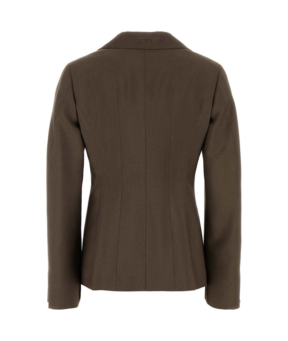 ジャケット FENDI Mud Wool Blend Blazer Fendi Mud Wool Blend Blazer | italist
