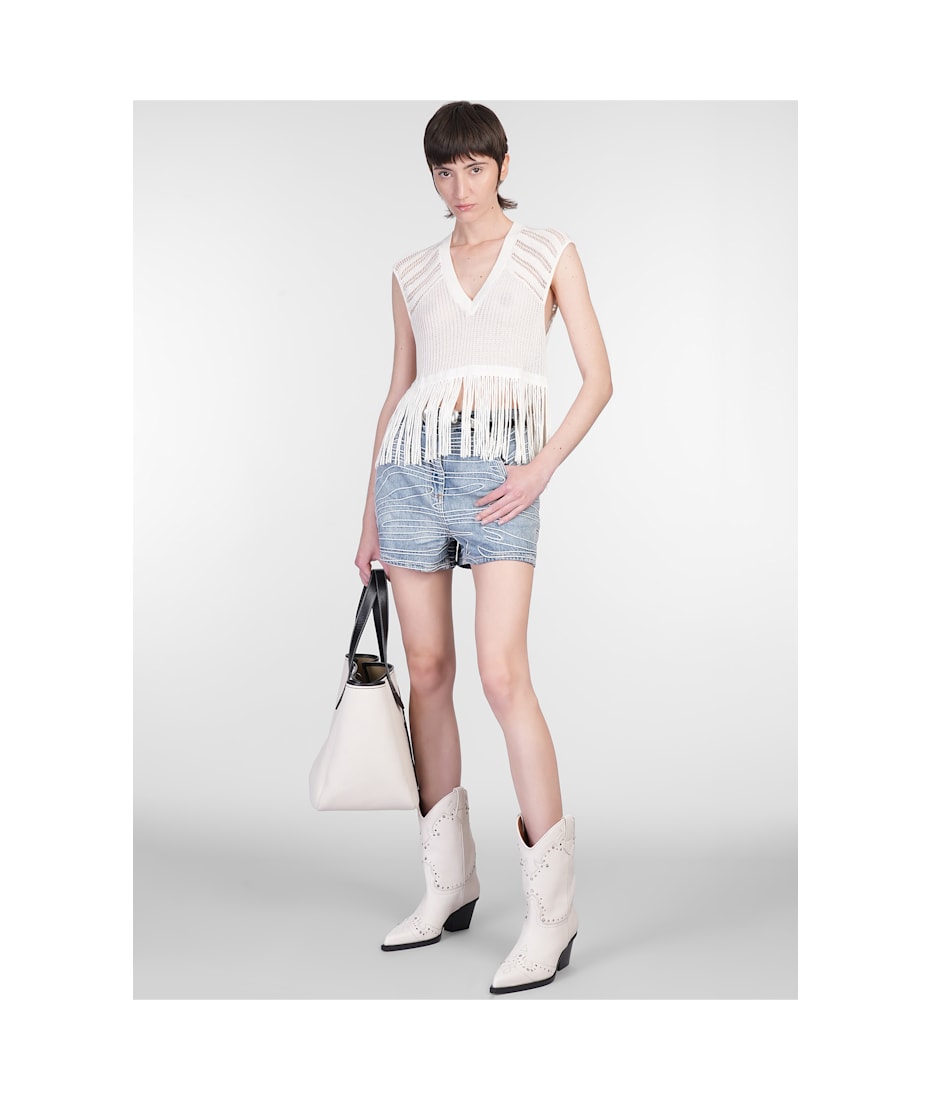 【送料&関税込】IRO Viny Shorts In Blue Cotton IRO Viny Shorts In Blue Cotton | italist