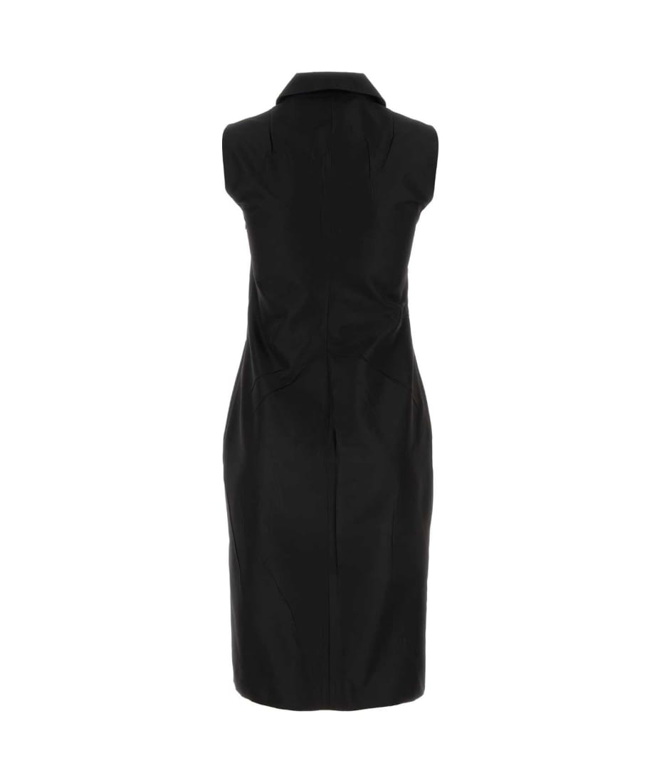Prada brushed Black Faille Dress - NERO