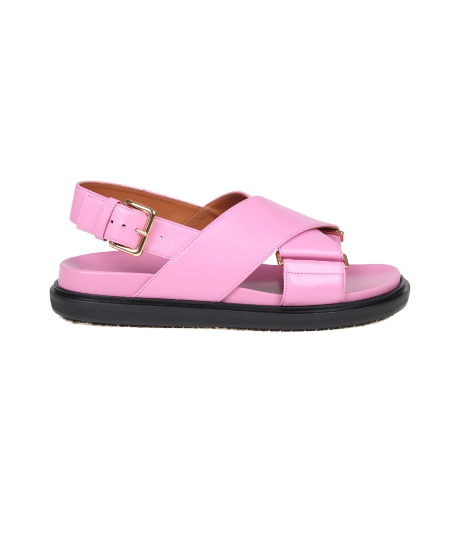 【関税＆送料込み】Marni 'Mary Jane' Pink Sandals With Touc Marni Pink Sandal – HAL Shoes
