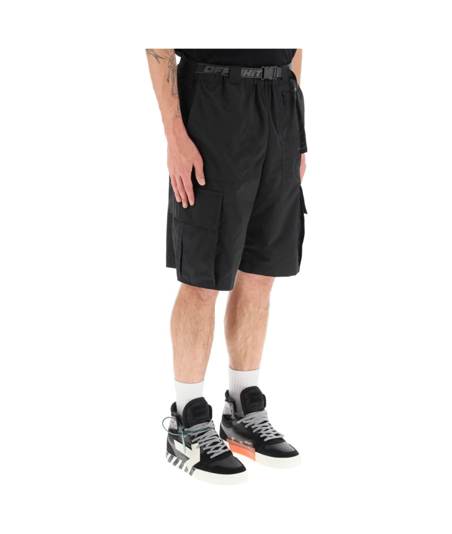 Off white cargo shorts best sale