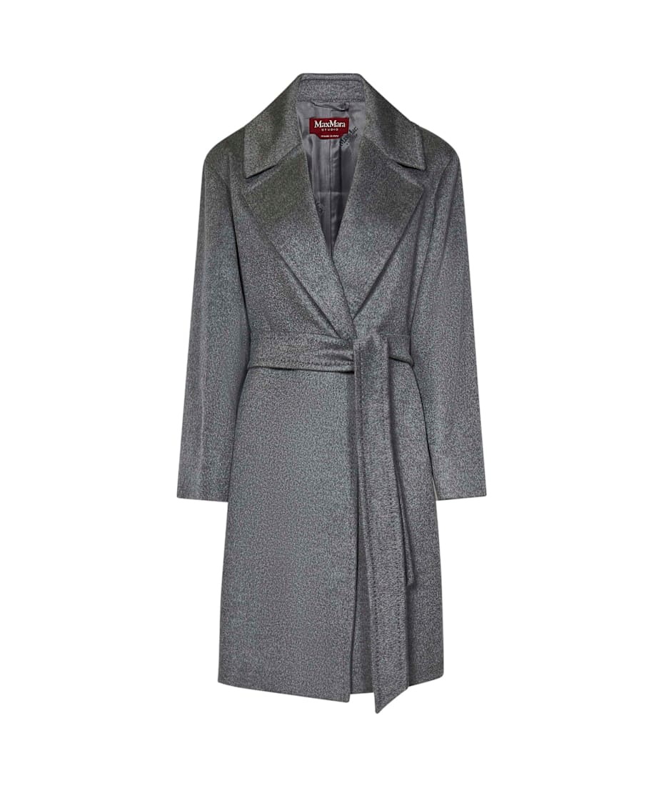 【関税込み】MAX MARA STUDIO 'Pazzo' coat Max Mara Maxmara Studio Pazzo Coat | italist