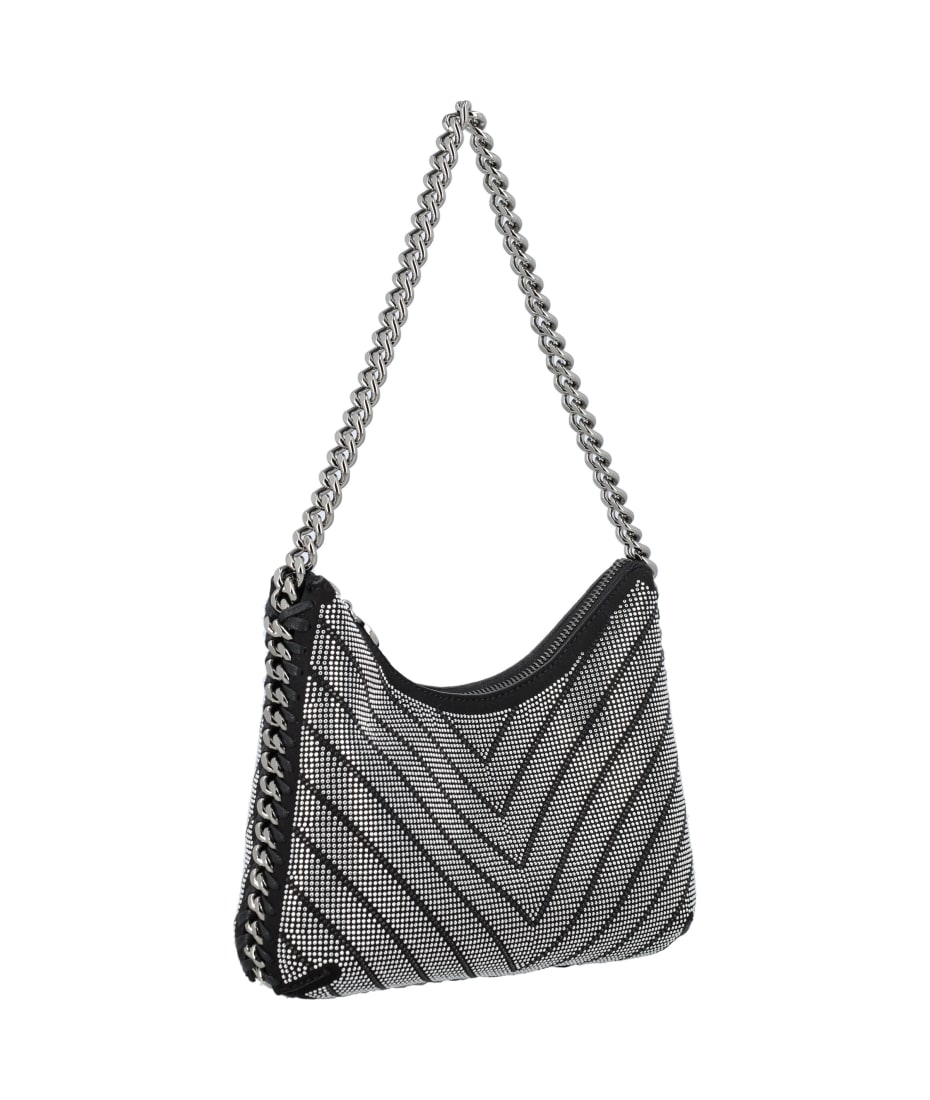 Stella McCartney Falabella Mini Zip Shoulder Bag Chevron All