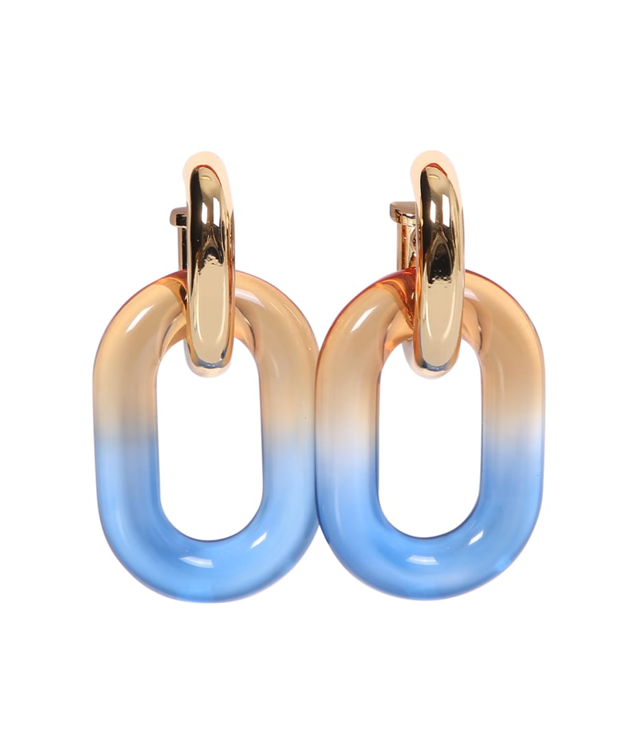 Paco Rabanne Xl Link Chain Earrings in Golden