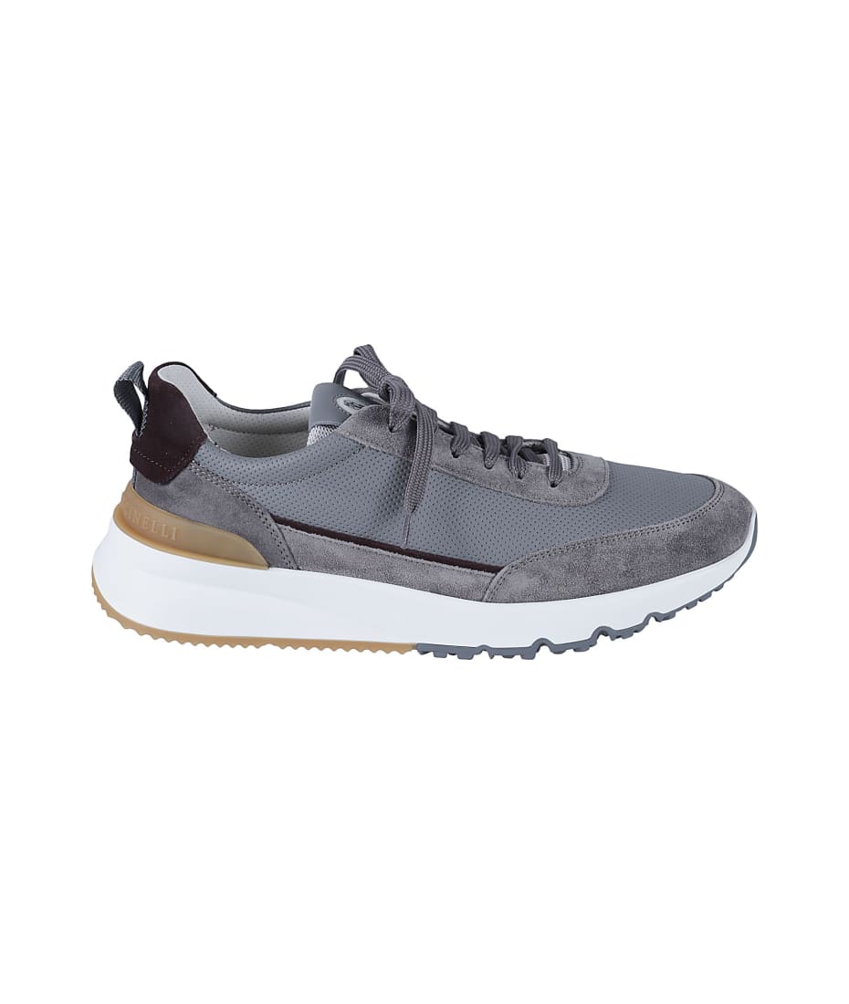 スニーカー Brunello Cucinelli Breathable Mesh Sneakers With Textured Brunello Cucinelli Breathable Mesh With Textured Toe Cap