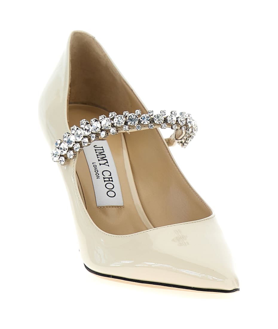 JIMMY CHOO  パンプス Black Suede Pointed Pumps with JC Emblem |LOVE 85 | Autumn Winter