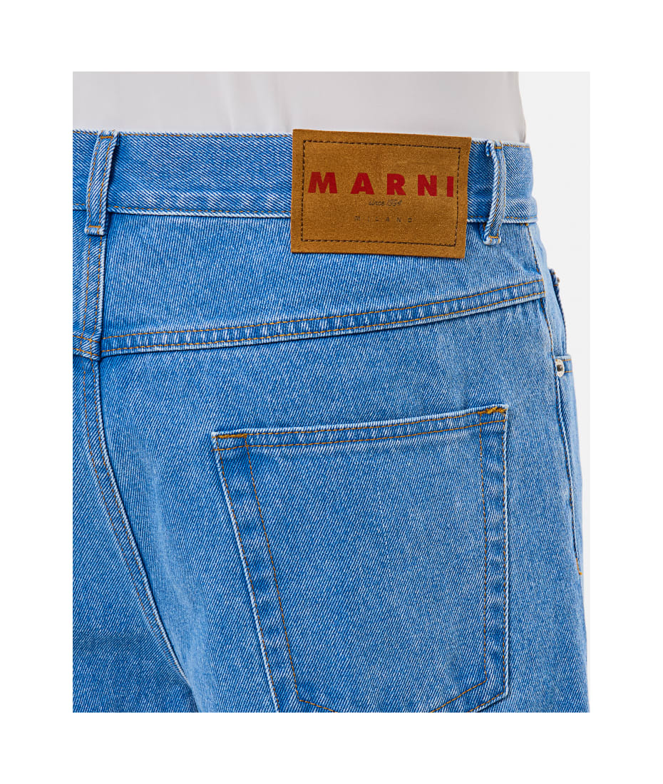 MARNI 25SS パンツ マルチカラー Made In Italy MARNI - COTTON CANVAS PANT / ワイドパンツ / バイカラー