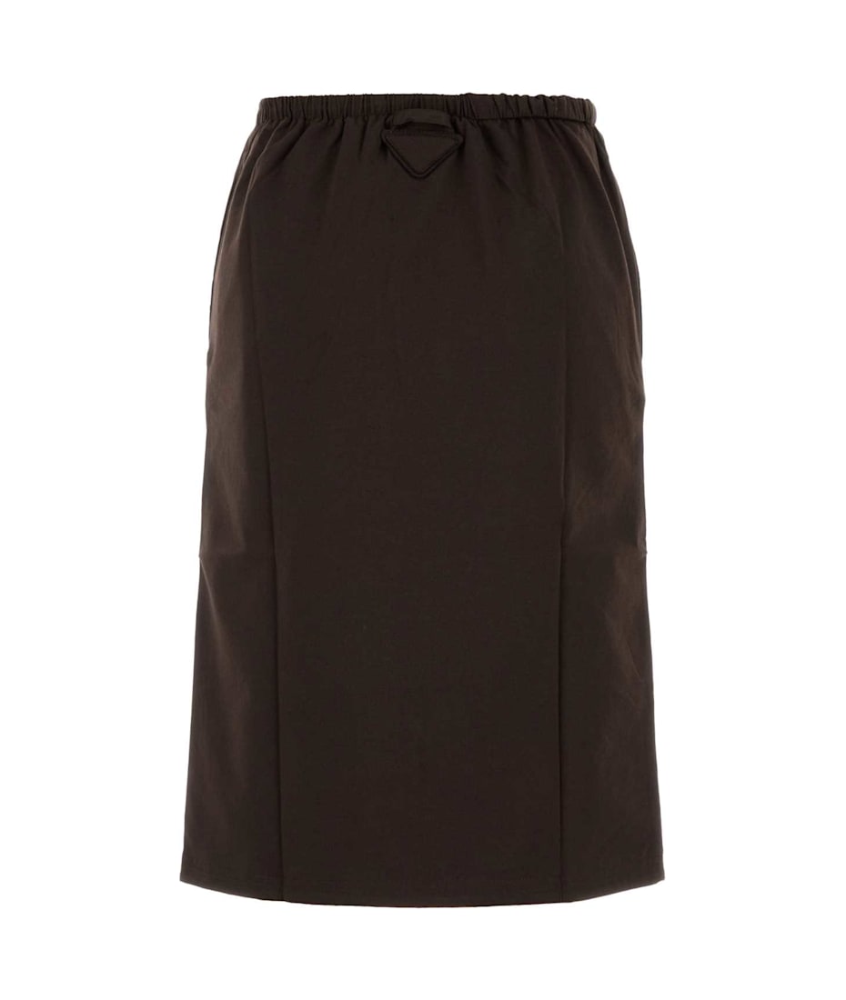 スカート PRADA Dark Brown Cotton Reversible Skirt Prada Dark Brown Cotton Reversible Skirt | italist