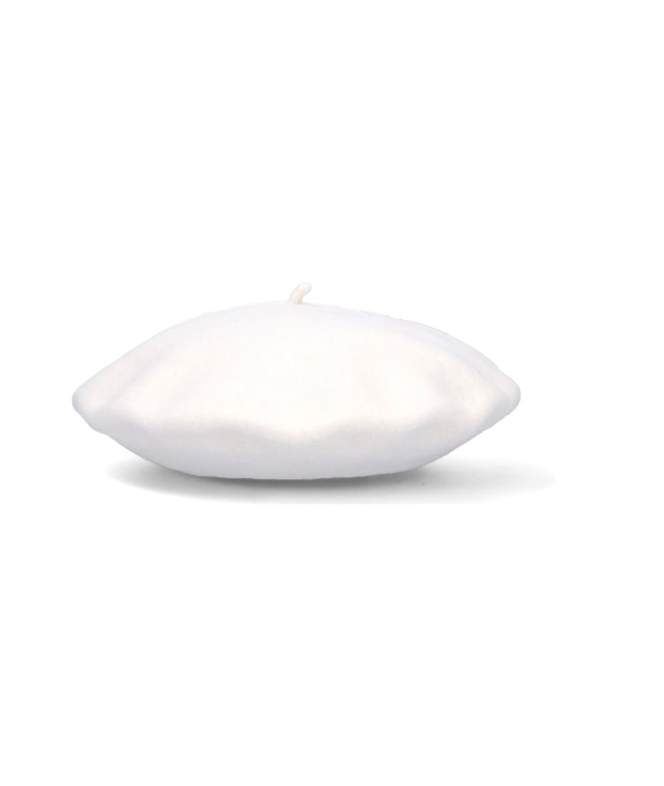 【Maison Margiela】White Wool Beret Wool beret in white - Maison Margiela | Mytheresa