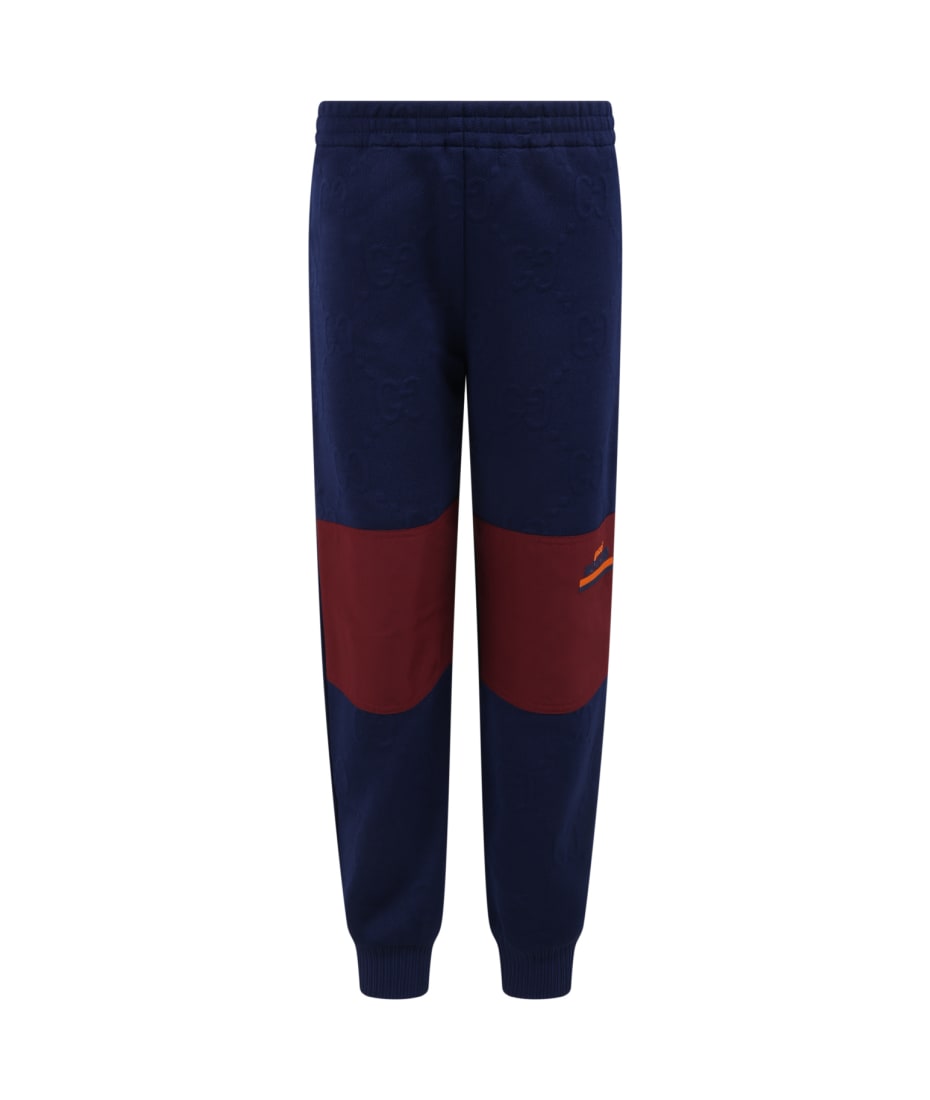 Blue on sale gucci sweatpants