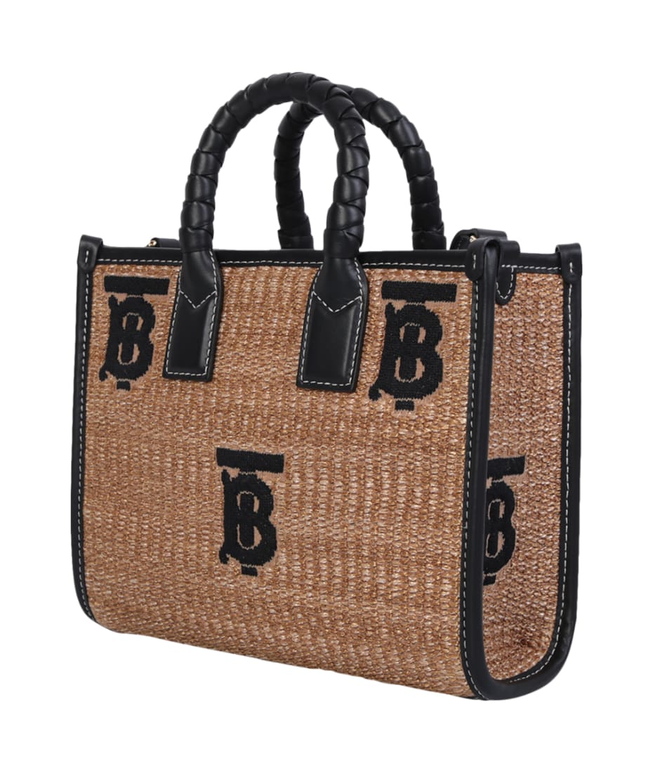 Burberry on sale straw bag