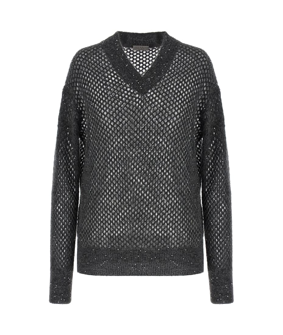 Brunello Cucinelli 'rustic Dazzling Net' Sweater | italist, ALWAYS