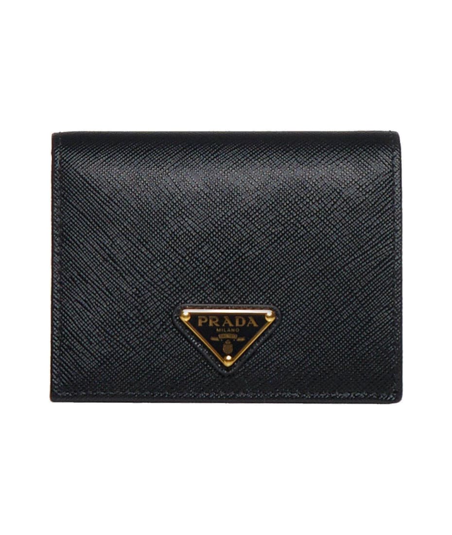 ディズニープリンセスのベビーグッズも大集合 Small Plaque Logo Saffiano Prada Wallet italist | 小物